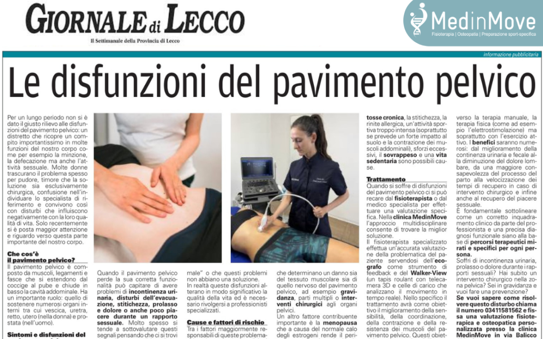 Le disfunzioni del pavimento pelvico